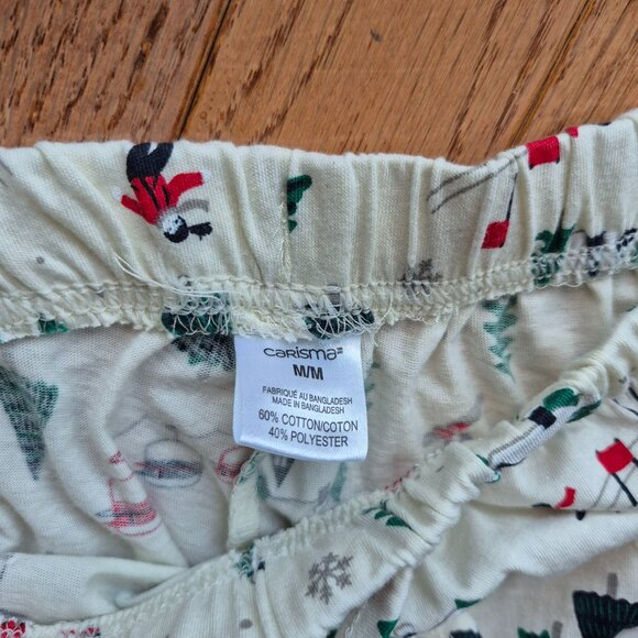 Carisma Christmas Holiday Winter Pajama Set Size Medium - Picture 3 of 12